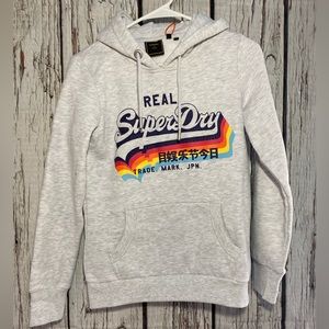 Superdry Womens Vintage Logo Overhead Hoodie, Slim Fit, Drawstring Hood 4